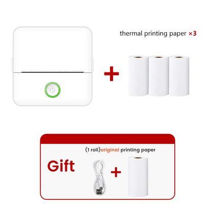 Mini Printer Portable Thermal Printer Meow Mini Smart Pocket Printer Wireless Bluetooth Paper Mobile Phone Photo Label Printers