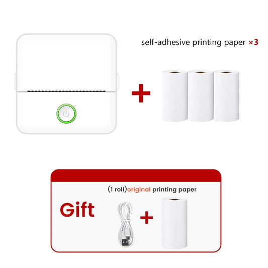 Mini Printer Portable Thermal Printer Meow Mini Smart Pocket Printer Wireless Bluetooth Paper Mobile Phone Photo Label Printers